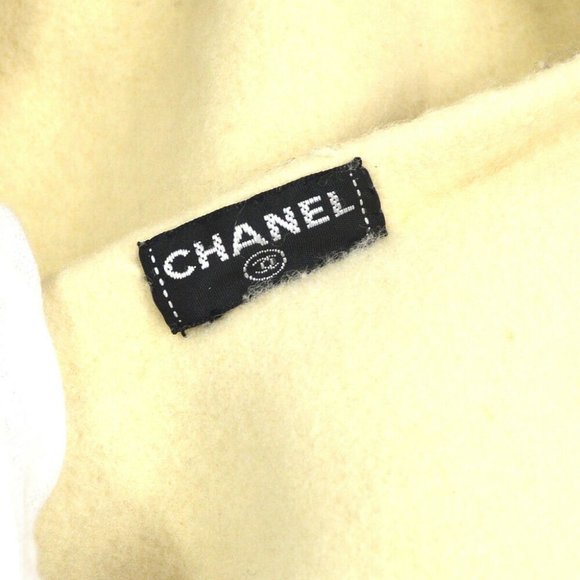 CHANEL CC Logos Hat Beret Ivory Women's Accessories Authentic - Picture 7 of 7